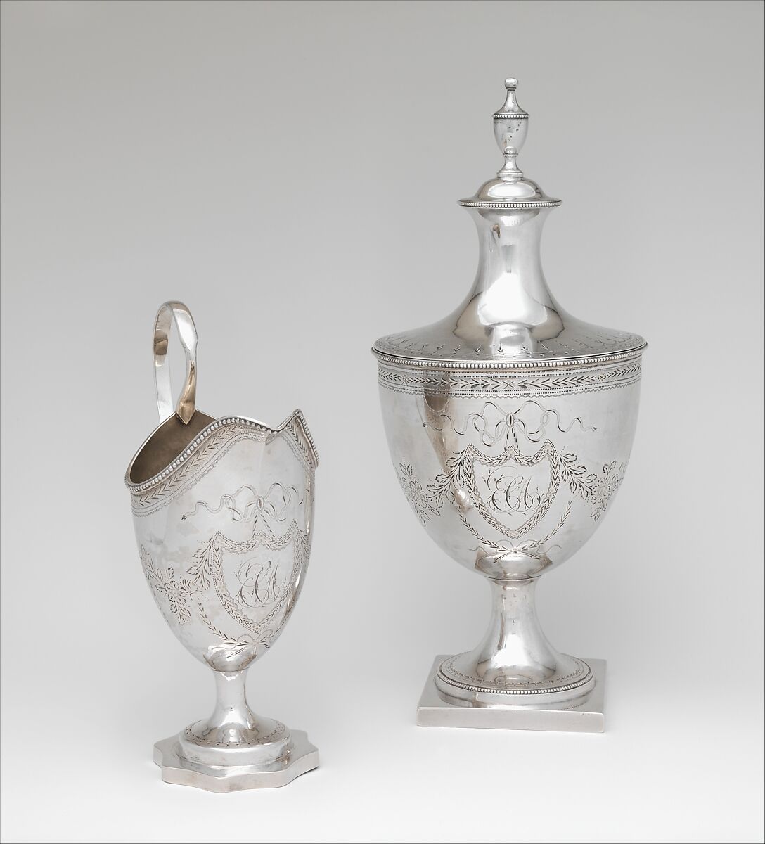 Creampot, William W. Gilbert (1746–1832), Silver, American