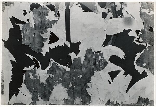 [White, Black Torn Posters], Aaron Siskind (American, 1903–1991), Gelatin silver print 