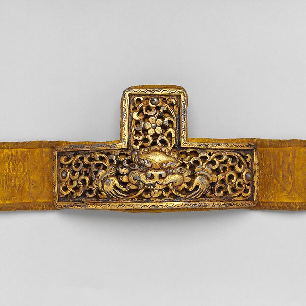 Bridle, Breast Collar, Crupper, and Stirrups, Iron, gold, copper, tin, textile (silk), leather, yak hair, Tibetan