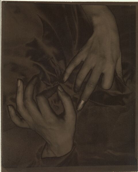 Georgia O'Keeffe – Hands and Thimble, Alfred Stieglitz (American, Hoboken, New Jersey 1864–1946 New York), Palladium print 