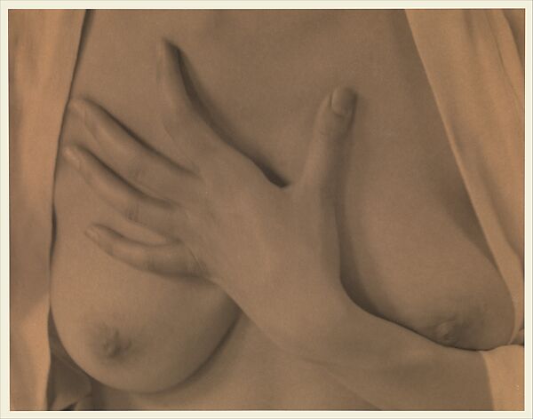 Georgia O'Keeffe — Hand and Breasts, Alfred Stieglitz (American, Hoboken, New Jersey 1864–1946 New York), Palladium print 