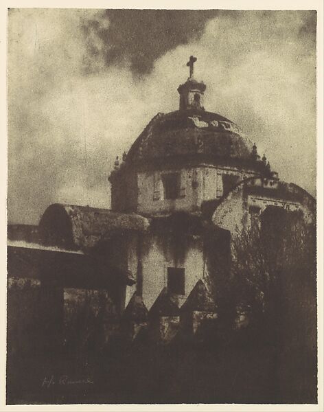 A Church Dome at Cuernavaca, Mexico, Henry Ravell (American, 1860–1930), Gum bichromate print 