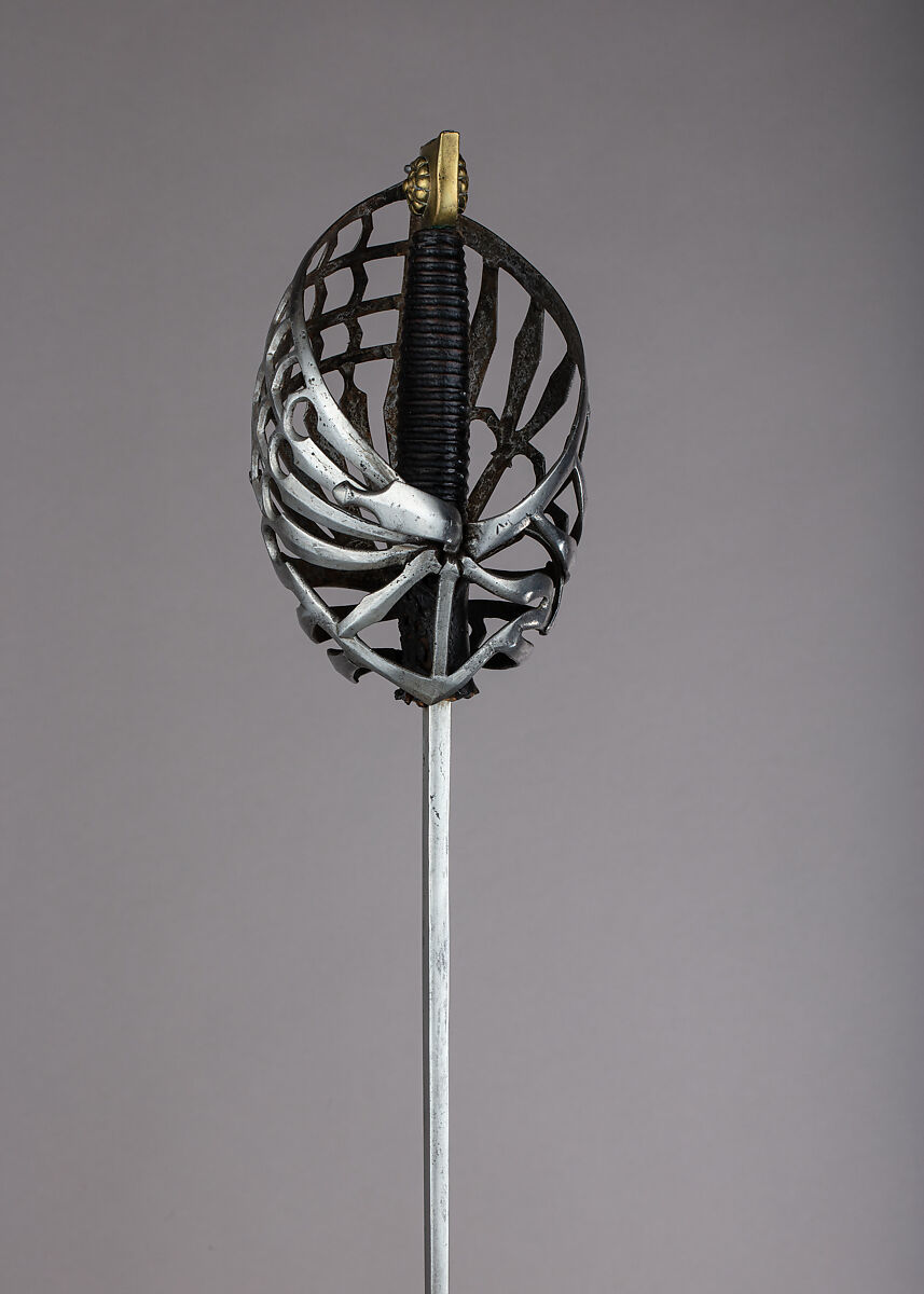 Broadsword, Steel, brass, wood, leather, Italian, Venice