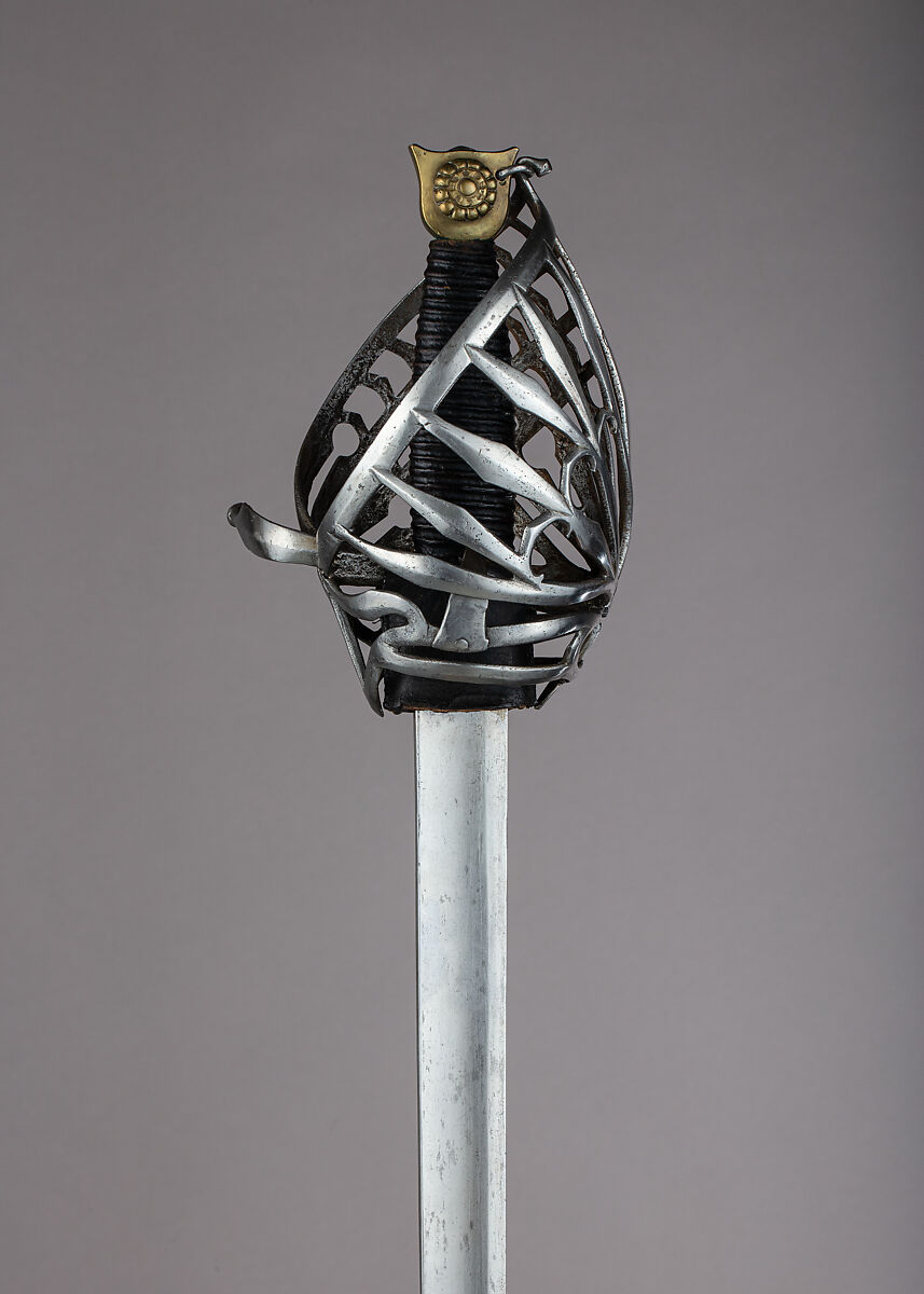 Broadsword, Steel, brass, wood, leather, Italian, Venice