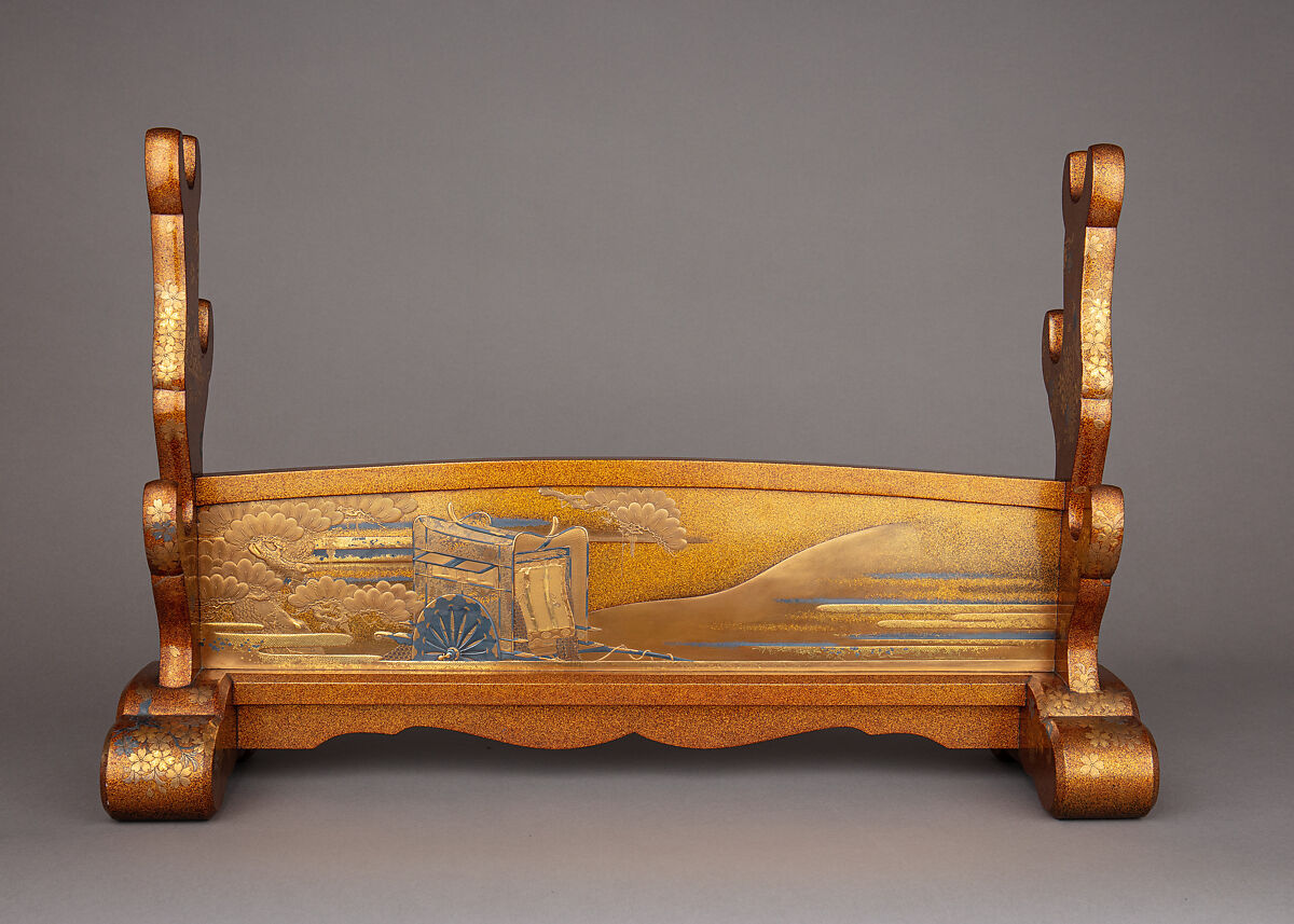 Sword Stand (<i>Katana Kake</i>), Wood, lacquer, Japanese
