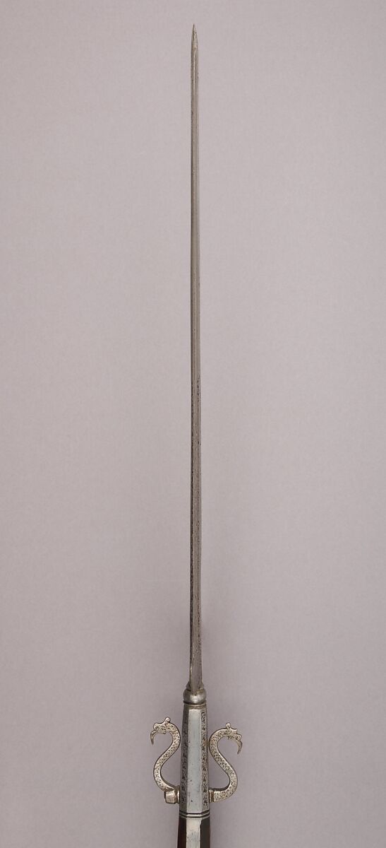 Partisan, Steel, wood, brass, Italian