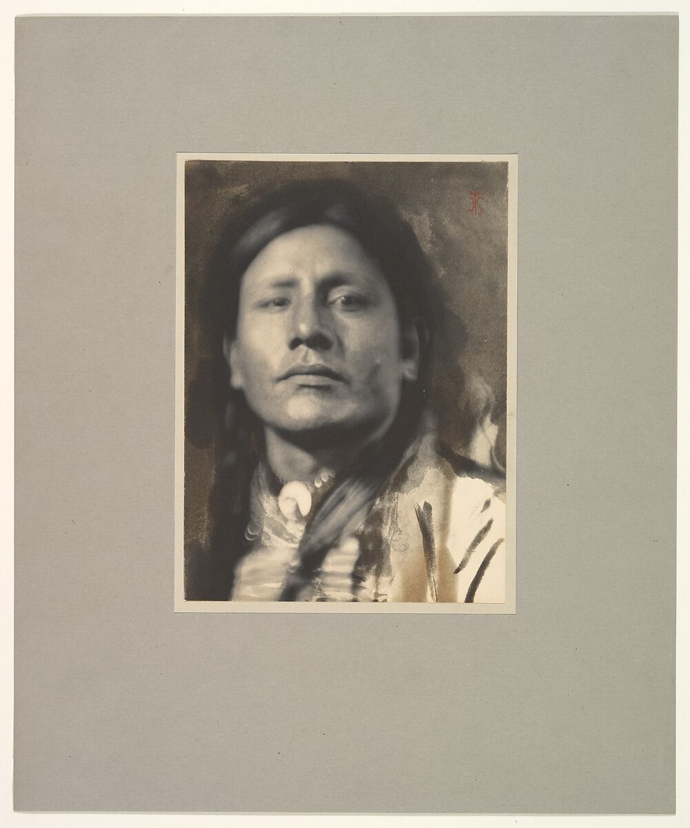 A Sioux Chief [Has-No-Horses], Joseph T. Keiley (American, 1869–1914), Platinum print