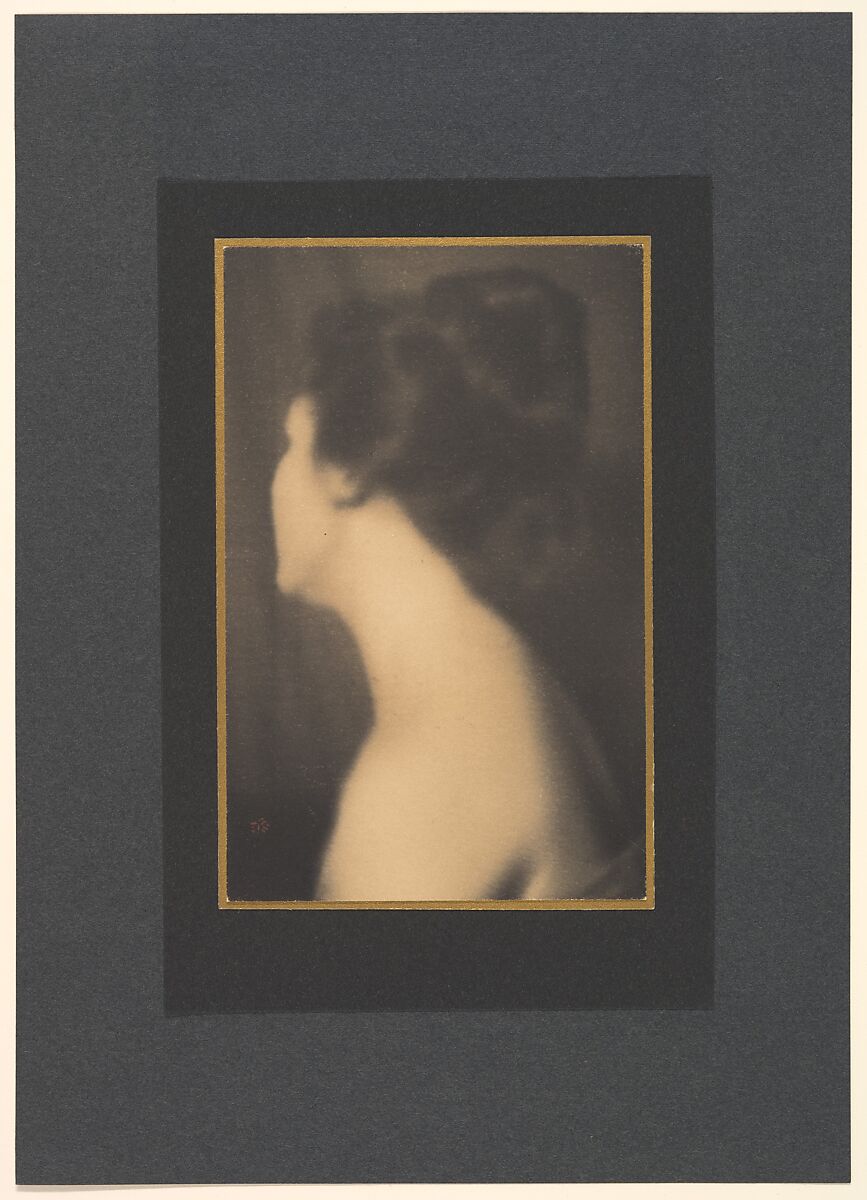 [The Averted Head - A Study in Flesh Tones], Joseph T. Keiley (American, 1869–1914), Platinum print