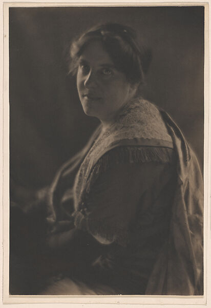 Mrs. Alfred Stieglitz, Adolf de Meyer (American (born France), Paris 1868–1946 Los Angeles, California), Platinum print 