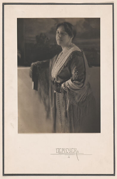 Mrs. Alfred Stieglitz, Adolf de Meyer (American (born France), Paris 1868–1946 Los Angeles, California), Platinum print