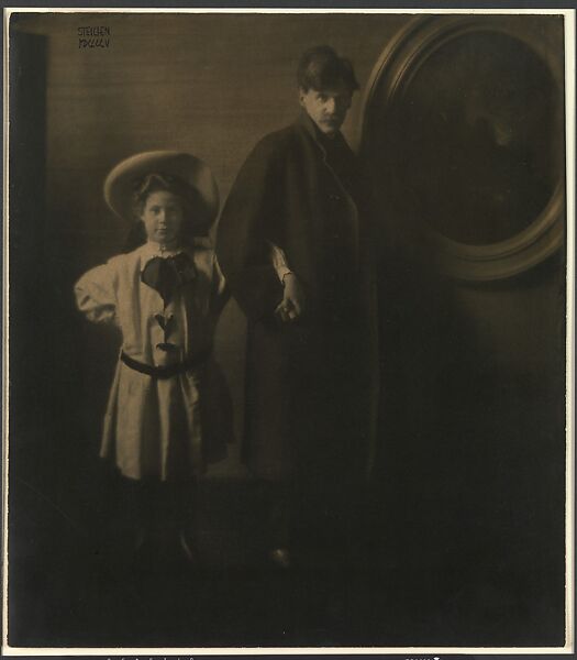 Alfred Stieglitz and His Daughter Katherine, Edward J. Steichen (American (born Luxembourg), Bivange 1879–1973 West Redding, Connecticut), Gum bichromate over platinum print 