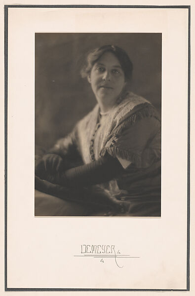 Mrs. Alfred Stieglitz, Adolf de Meyer (American (born France), Paris 1868–1946 Los Angeles, California), Platinum print