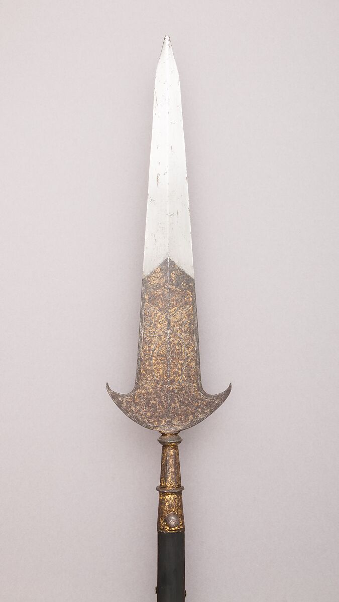 Partisan, Steel, wood (ash), gold, French