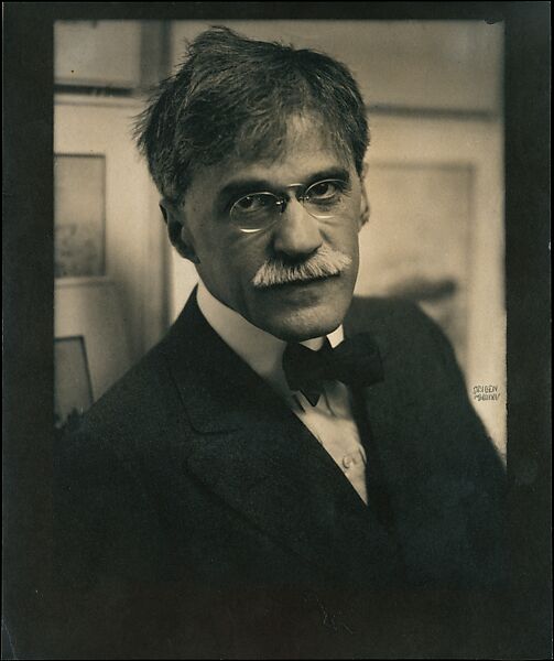 Alfred Stieglitz at 291, Edward J. Steichen (American (born Luxembourg), Bivange 1879–1973 West Redding, Connecticut), Gum bichromate over platinum print 