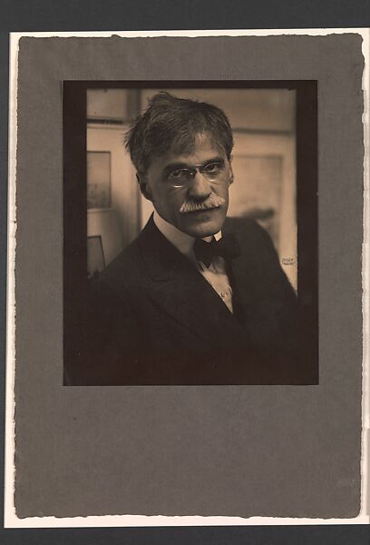 Alfred Stieglitz at 291, Edward J. Steichen (American (born Luxembourg), Bivange 1879–1973 West Redding, Connecticut), Gum bichromate over platinum print