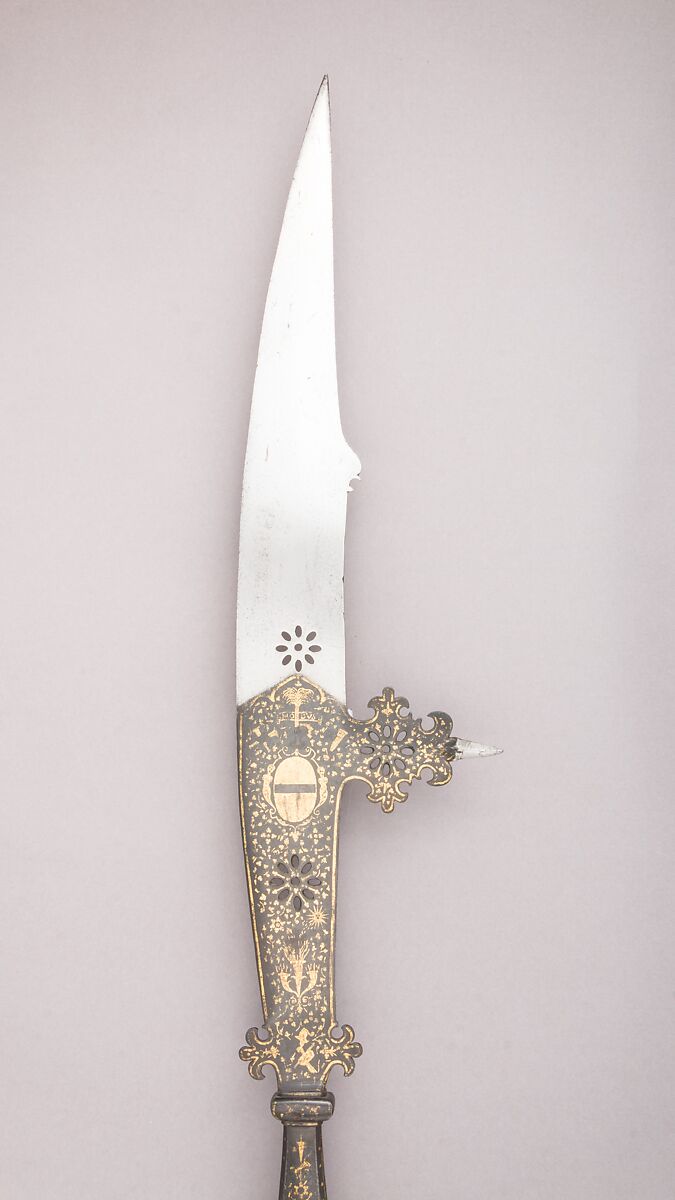 Fauchard, Steel, wood, gold, textile, Italian, Venice