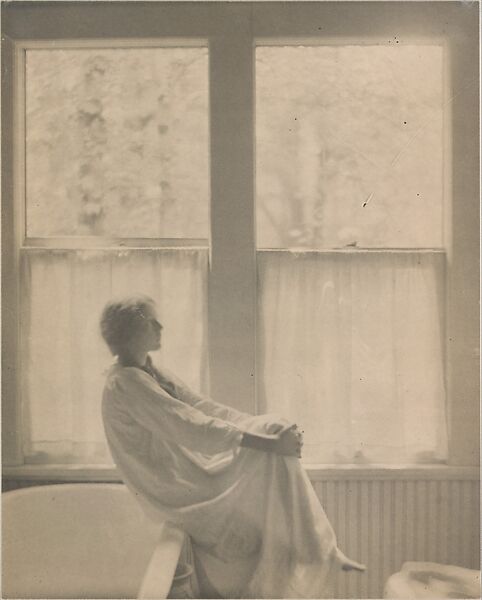 Morning–The Bathroom, Clarence H. White (American, 1871–1925), Platinum print 