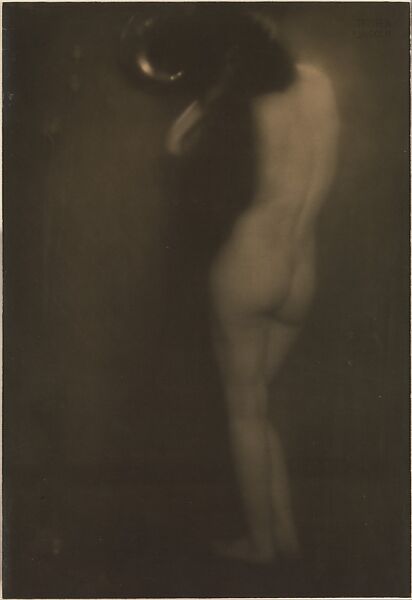 The Little Round Mirror, Edward J. Steichen (American (born Luxembourg), Bivange 1879–1973 West Redding, Connecticut), Gum bichromate over platinum print 