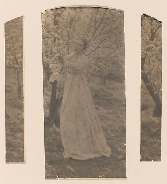 Spring–A Triptych, Clarence H. White (American, 1871–1925), Platinum print 