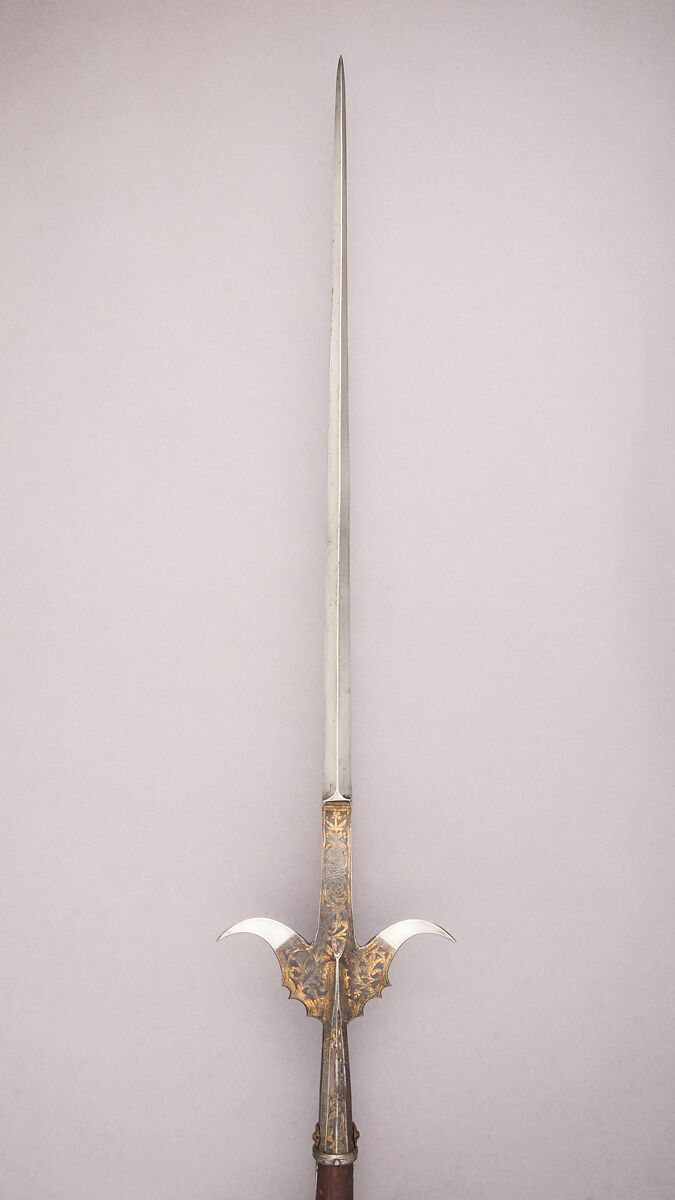 Korseke, Steel, wood, gold, leather, copper alloy, Italian, probably Venice