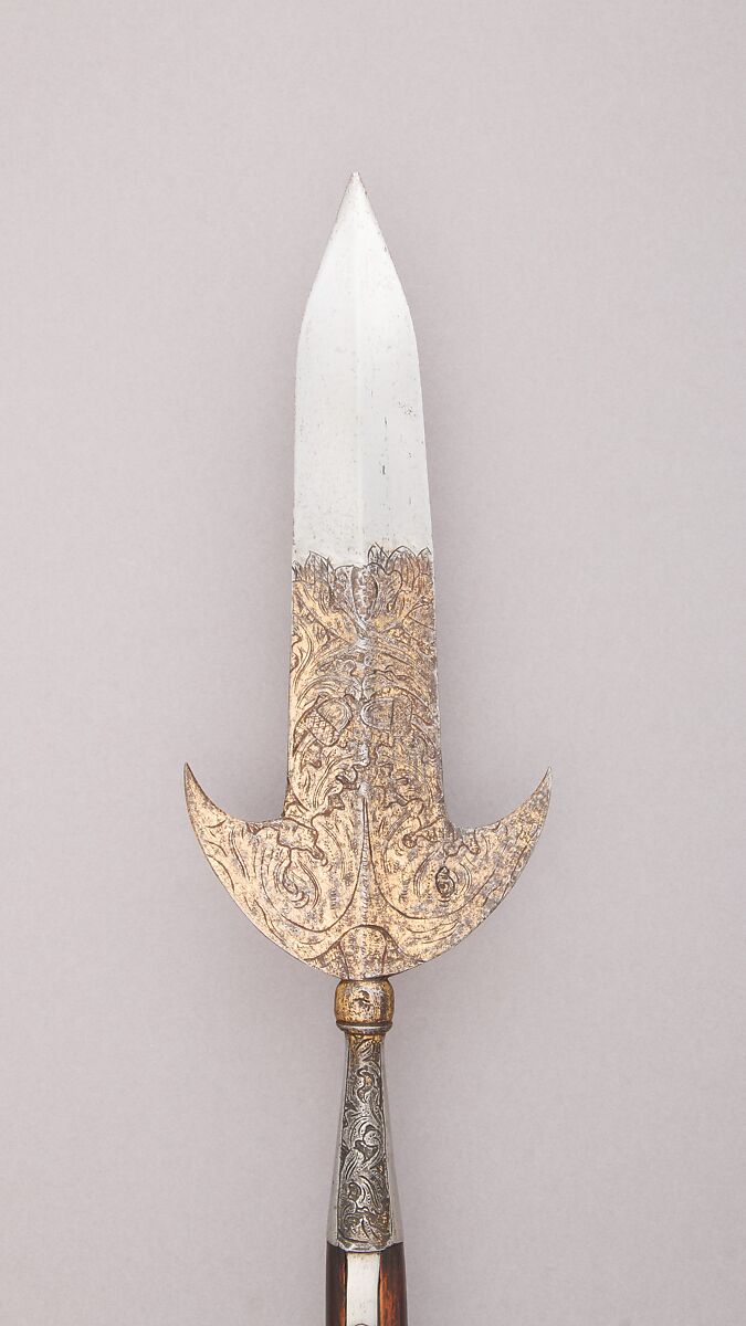 Partisan, Steel, wood (ash), gold, British