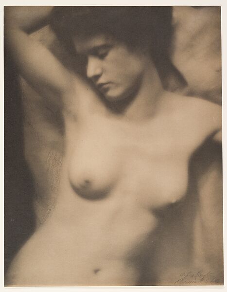 Torso, Clarence H. White (American, 1871–1925), Platinum print 