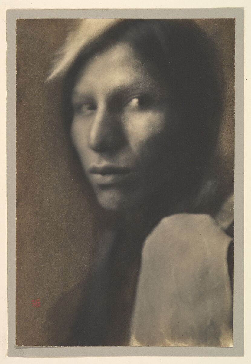 A Sioux Chief [Philip Standing Soldier], Joseph T. Keiley (American, 1869–1914), Platinum print 