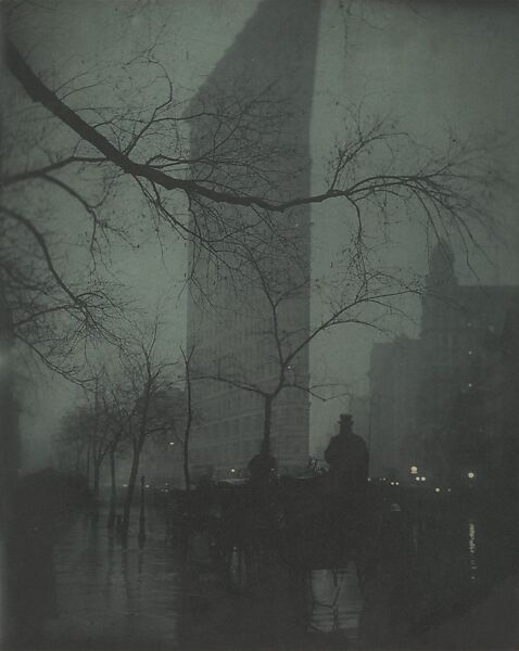 The Flatiron, Edward J. Steichen (American (born Luxembourg), Bivange 1879–1973 West Redding, Connecticut), Gum bichromate over platinum print 