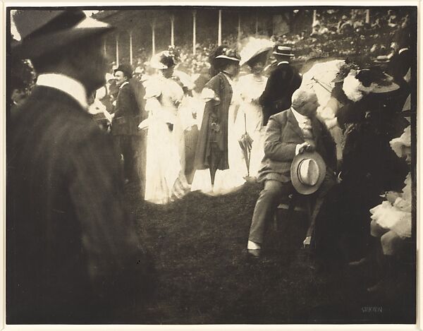 Steeplechase Day, Paris - The Grandstand, Edward J. Steichen (American (born Luxembourg), Bivange 1879–1973 West Redding, Connecticut), Direct carbon print