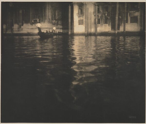 Late Afternoon - Venice, Edward J. Steichen (American (born Luxembourg), Bivange 1879–1973 West Redding, Connecticut), Direct carbon print 