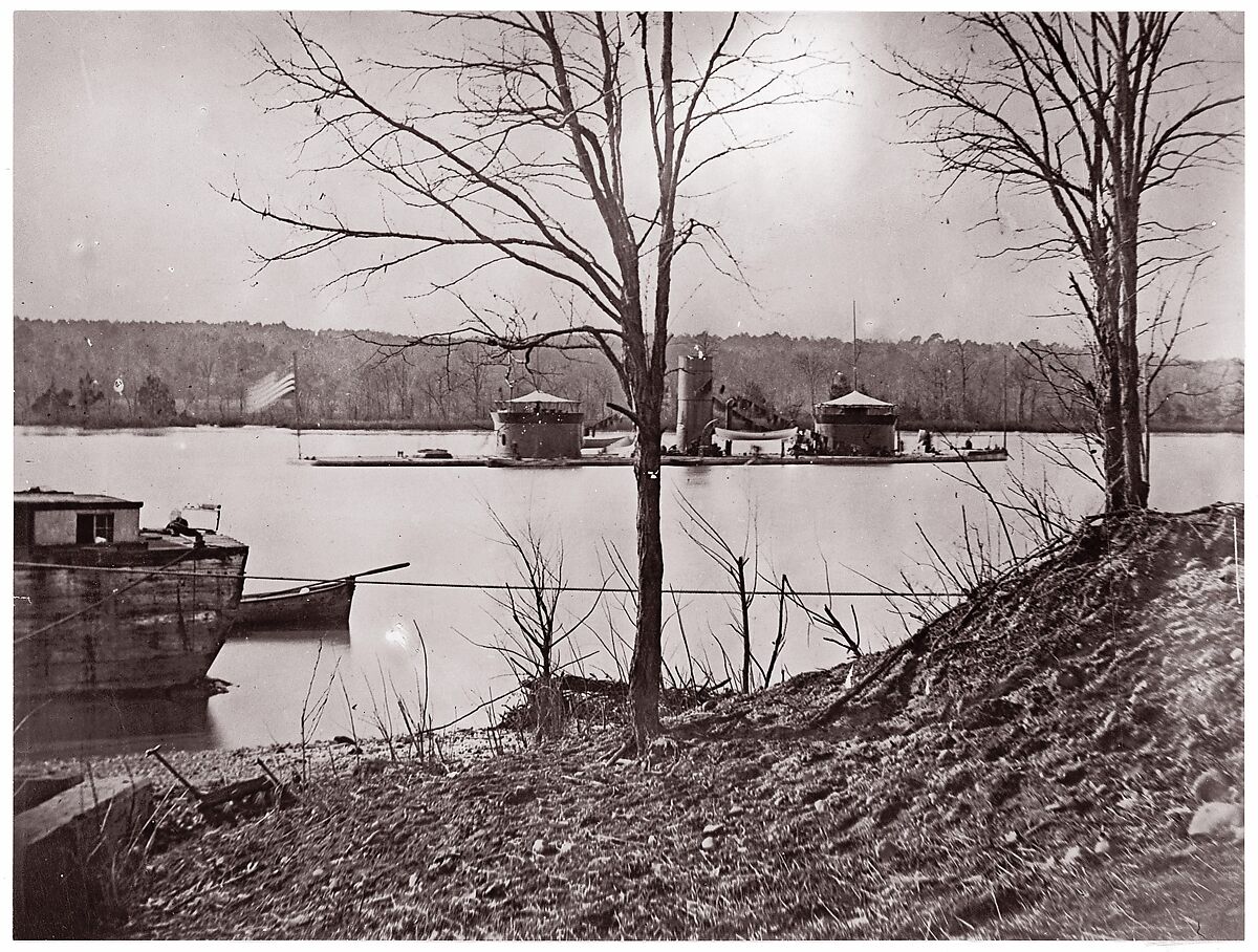 U.S. Monitor Onondaga, James River, Unknown (American), Albumen silver print from glass negative 