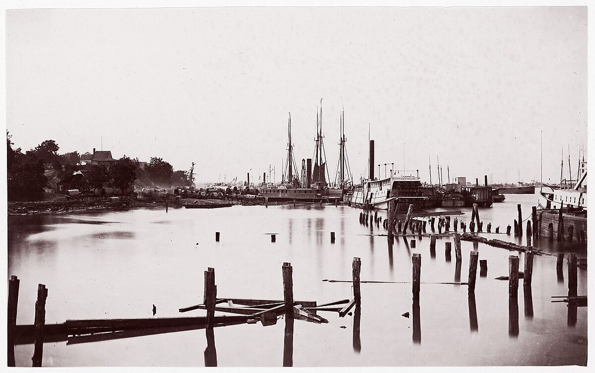 City Point, Virginia, Andrew Joseph Russell (American, 1830–1902), Albumen silver print from glass negative 