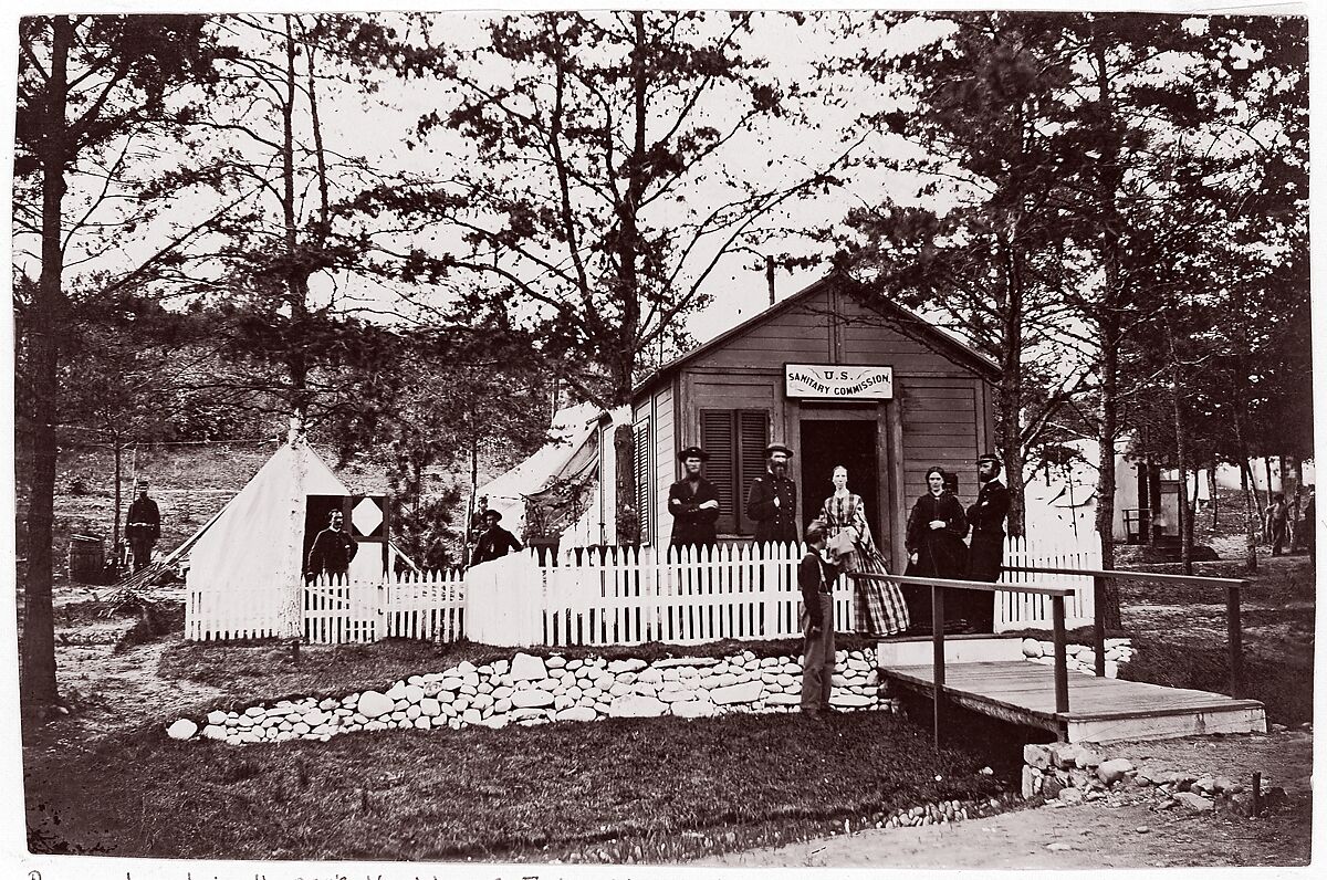 Sanitary Commission Office. Convalescent Camp, Alexandria, Virginia, Unknown (American), Albumen silver print from glass negative 
