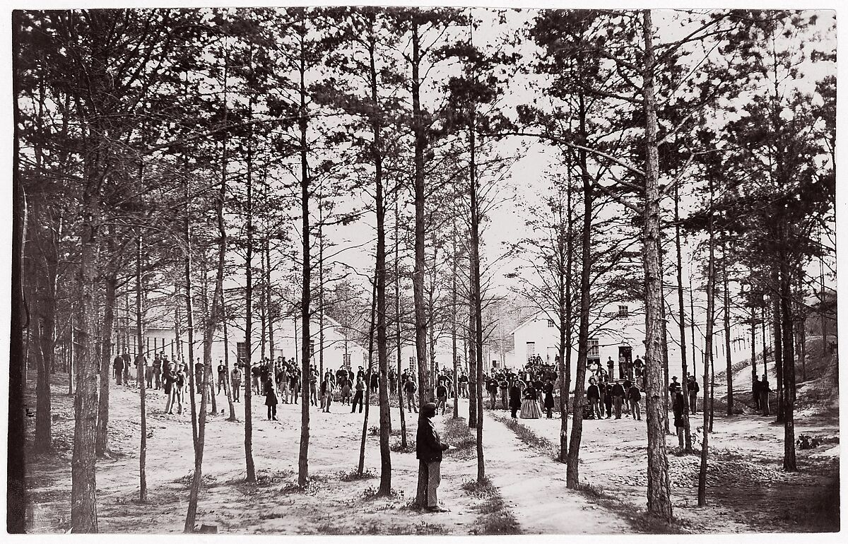 [Convalescent Camp near Alexandria, Virginia], Unknown (American), Albumen silver print from glass negative 