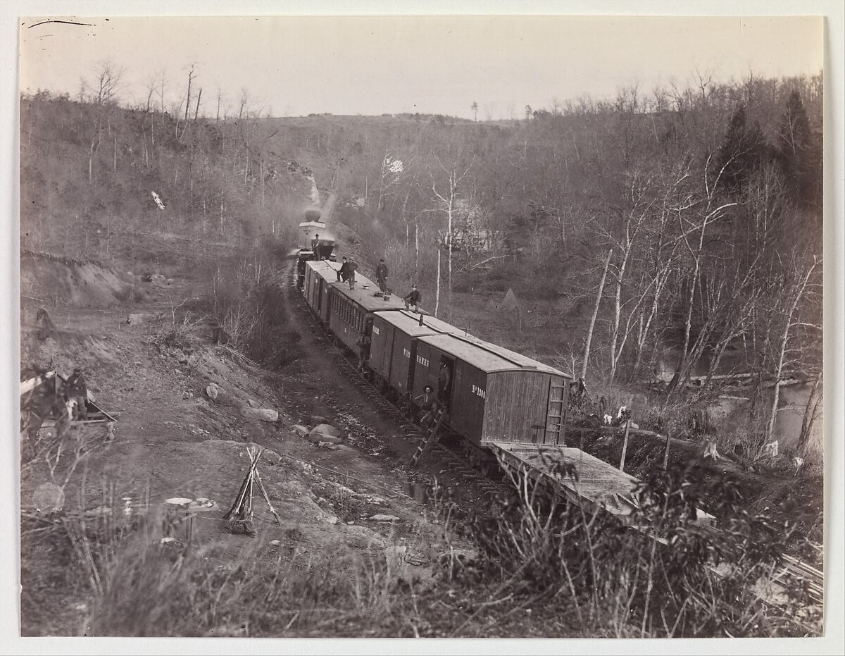 Bull Run. Orange and Alexandria R.R. near Union Mills, George N. Barnard (American, 1819–1902), Albumen silver print from glass negative 