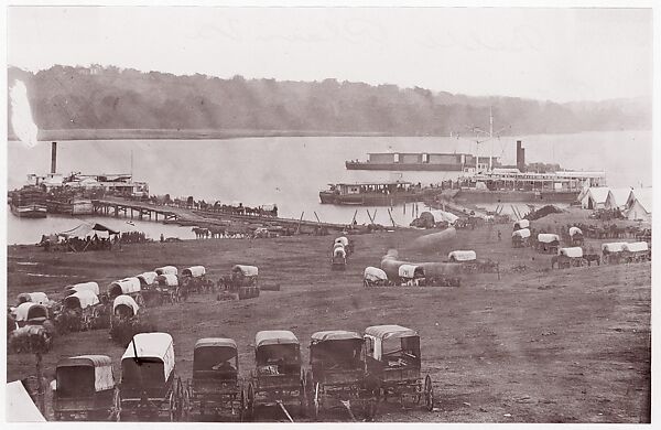 [Upper Wharf with Wagon Park, Belle Plain, Virginia]