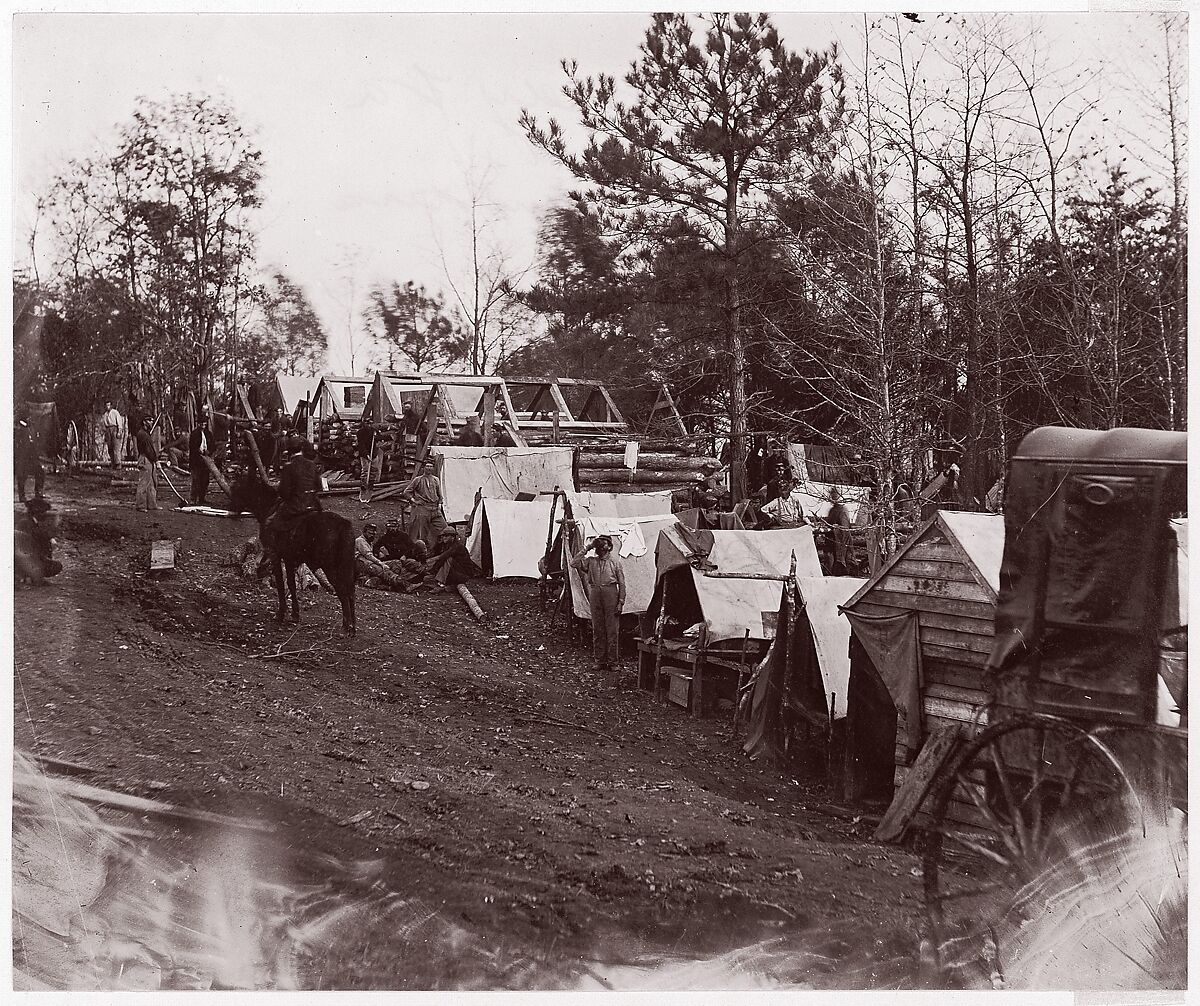 Crow's Nest, Battery and Lookout, Andrew Joseph Russell (American, 1830–1902), Albumen silver print from glass negative 