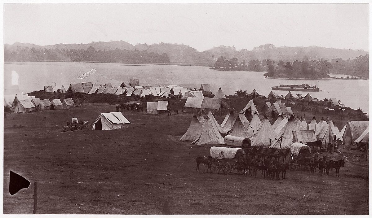 Belle Plain, Virginia, James Gardner (American, born 1832), Albumen silver print from glass negative 