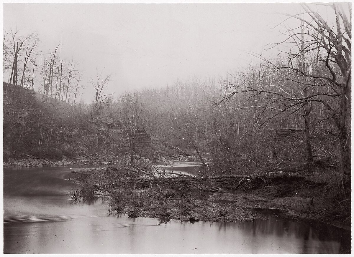 Bull Run. Blackburn's Ford, Timothy H. O&#39;Sullivan (American, born Ireland, 1840–1882), Albumen silver print from glass negative 