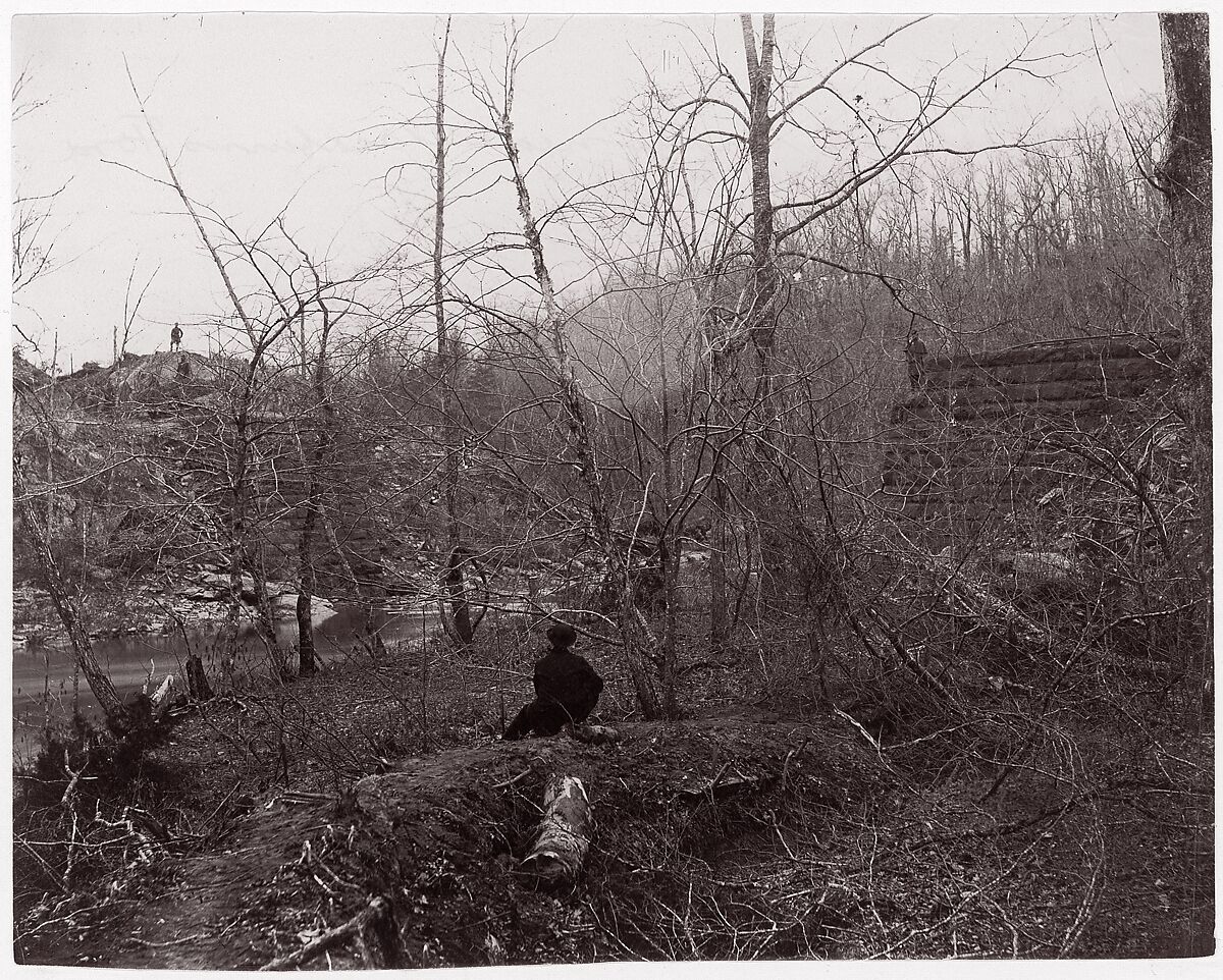 Bull Run. Blackburn's Ford, Timothy H. O&#39;Sullivan (American, born Ireland, 1840–1882), Albumen silver print from glass negative 