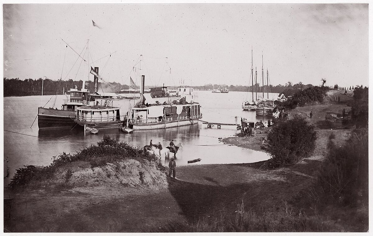 [Transports, Tennessee River], Unknown (American), Albumen silver print from glass negative 