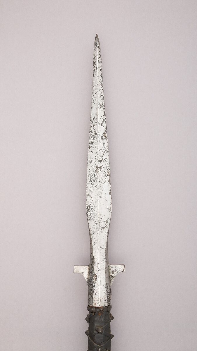 Spear, Steel, wood, leather, Western European