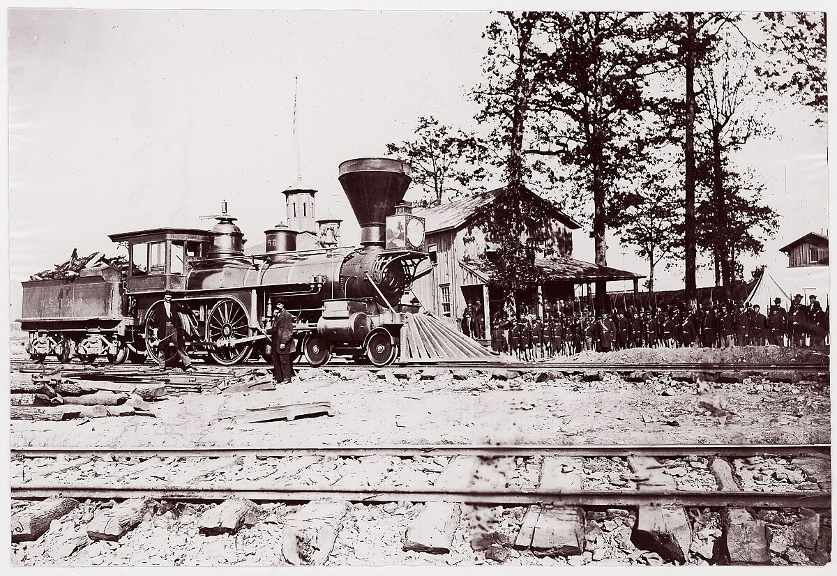 Camp of 34th Massachusetts Infantry, Miner's Hill, VA.  Skirmish Drill., Unknown (American), Albumen silver print from glass negative