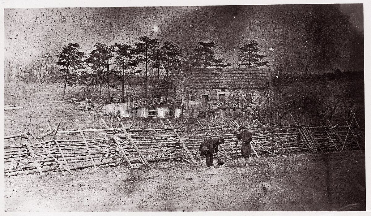 Bull Run. Matthews House, George N. Barnard (American, 1819–1902), Albumen silver print from glass negative 