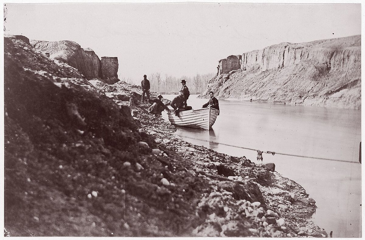 White House Landing, Pamunkey River, Timothy H. O&#39;Sullivan (American, born Ireland, 1840–1882), Albumen silver print from glass negative 