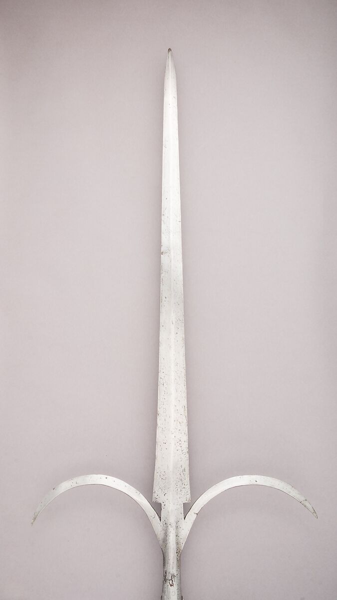 Friauler Spiess, Steel, wood (ash), textile, brass, Italian