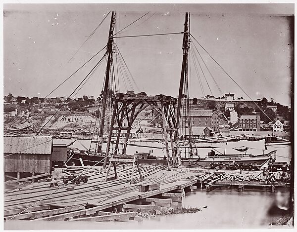 [Wharf, South Side of James River, Opposite Richmond, Virginia]