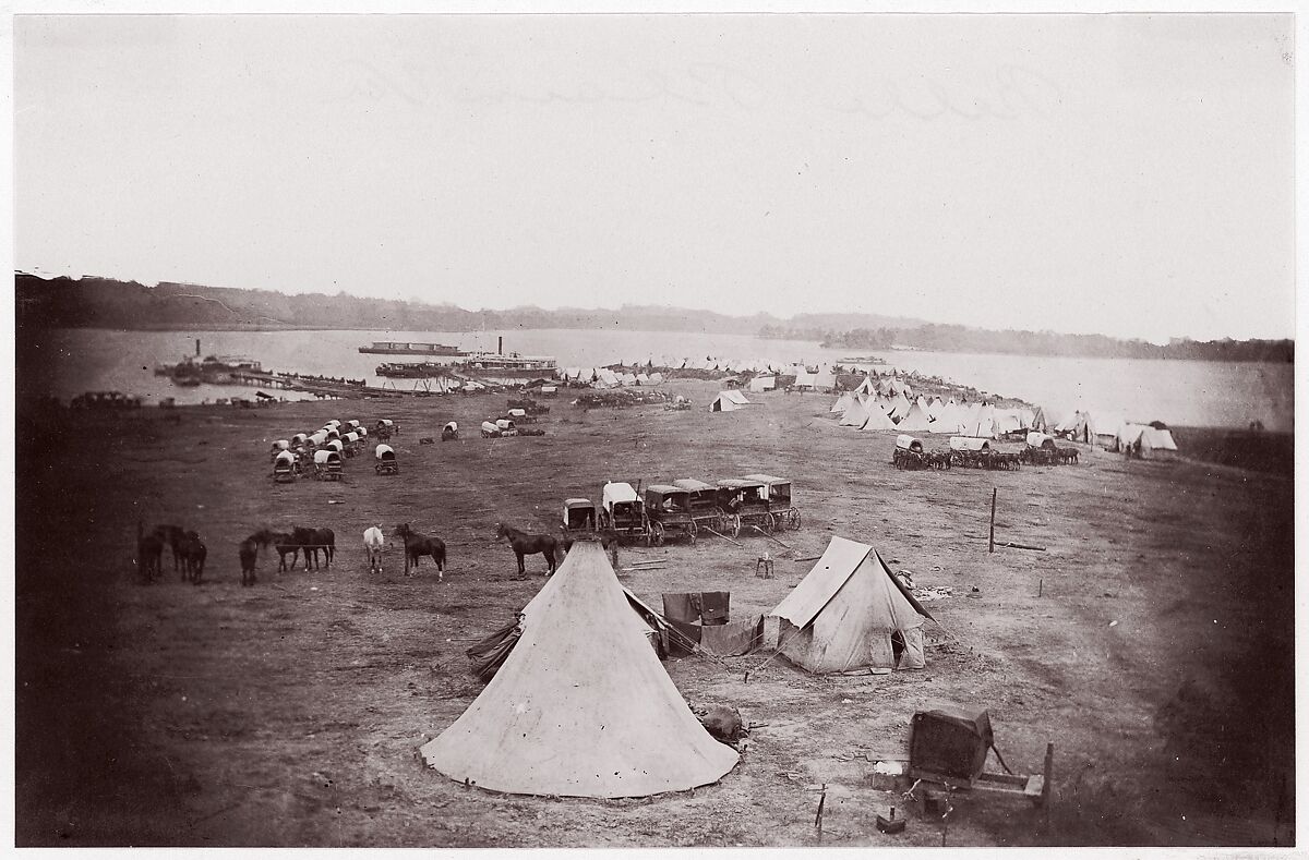 Belle Plain, Virginia, Timothy H. O&#39;Sullivan (American, born Ireland, 1840–1882), Albumen silver print from glass negative 