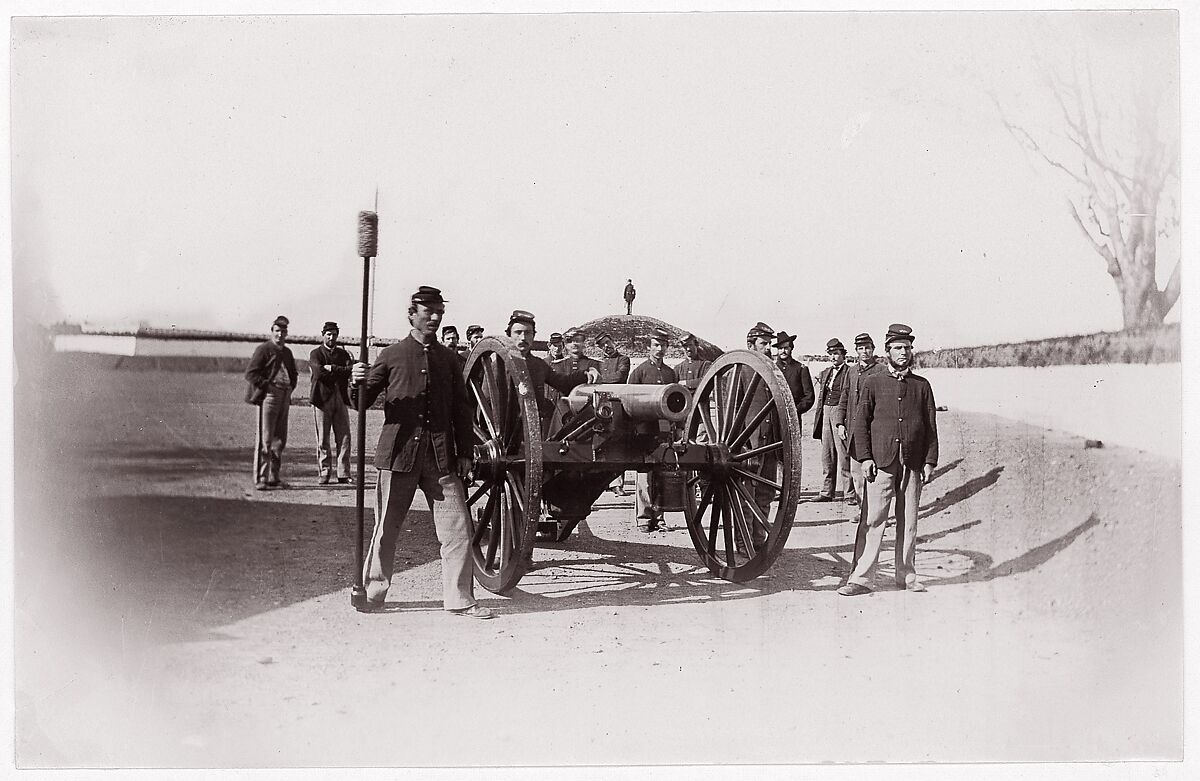 Heavy Artillery, Unknown (American), Albumen silver print from glass negative 