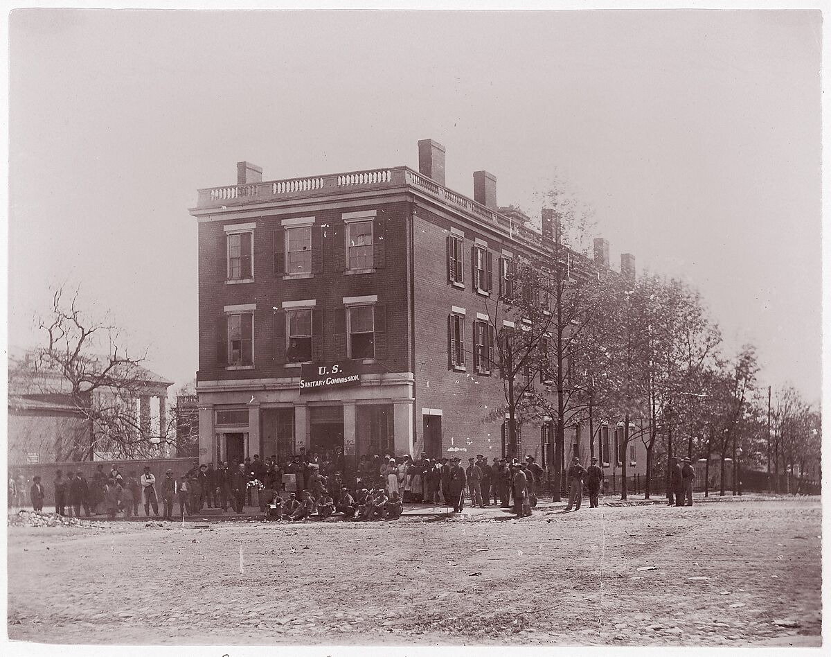 [Headquarters of U.S. Sanitary Commission, Richmond, Virginia], Attributed to Alexander Gardner (American, Glasgow, Scotland 1821–1882 Washington, D.C.), Albumen silver print from glass negative 